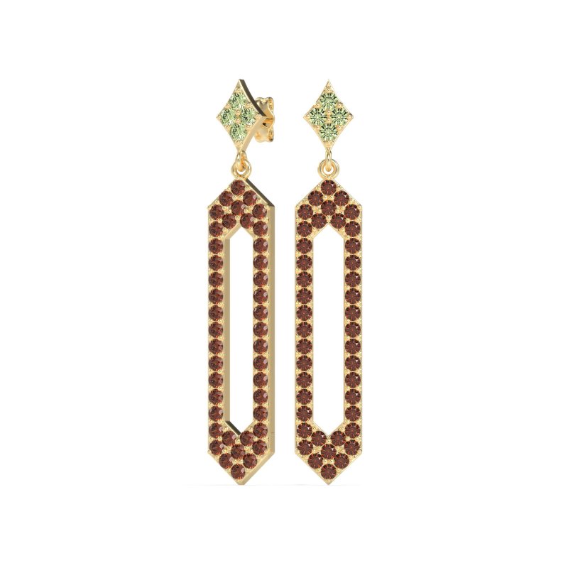 Paper Clip Dangling Drop Earrings