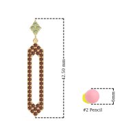 Paper Clip Dangling Drop Earrings