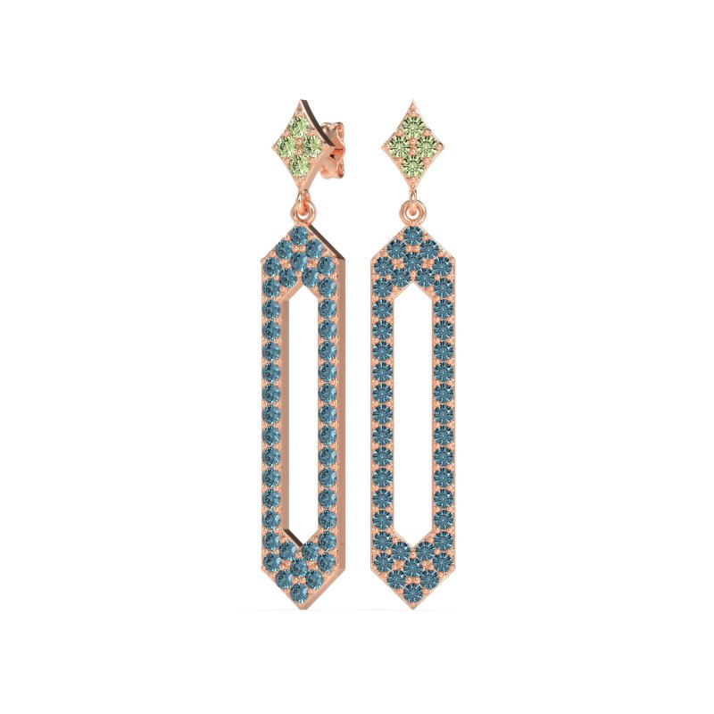 Paper Clip Dangling Drop Earrings