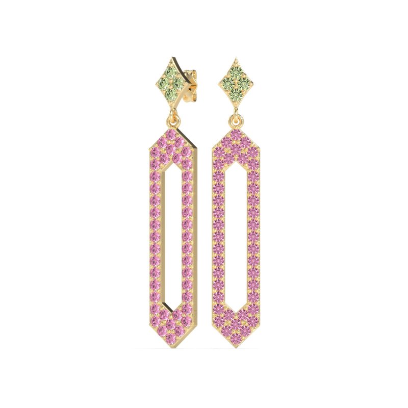 Paper Clip Dangling Drop Earrings
