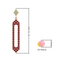 Paper Clip Dangling Drop Earrings