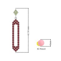 Paper Clip Dangling Drop Earrings