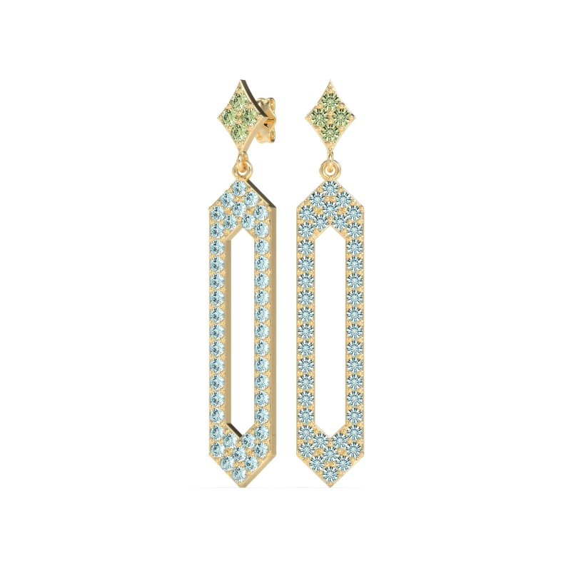 Paper Clip Dangling Drop Earrings