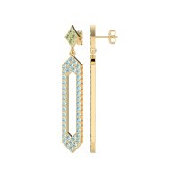 Paper Clip Dangling Drop Earrings