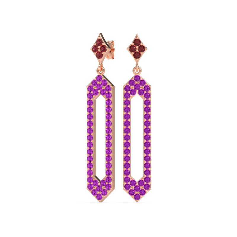 Paper Clip Dangling Drop Earrings