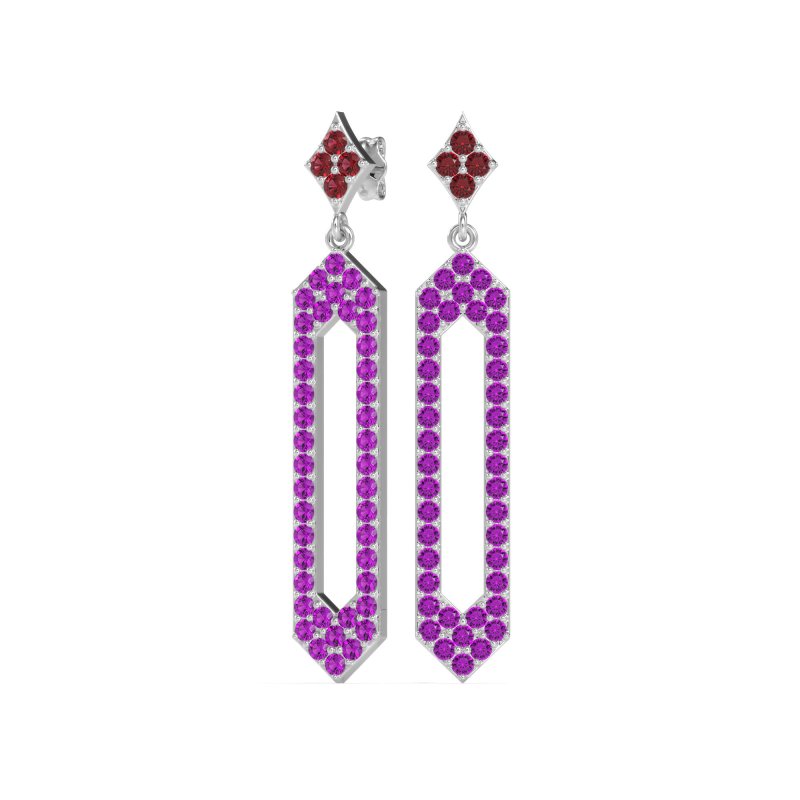 Paper Clip Dangling Drop Earrings