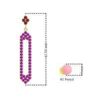 Paper Clip Dangling Drop Earrings