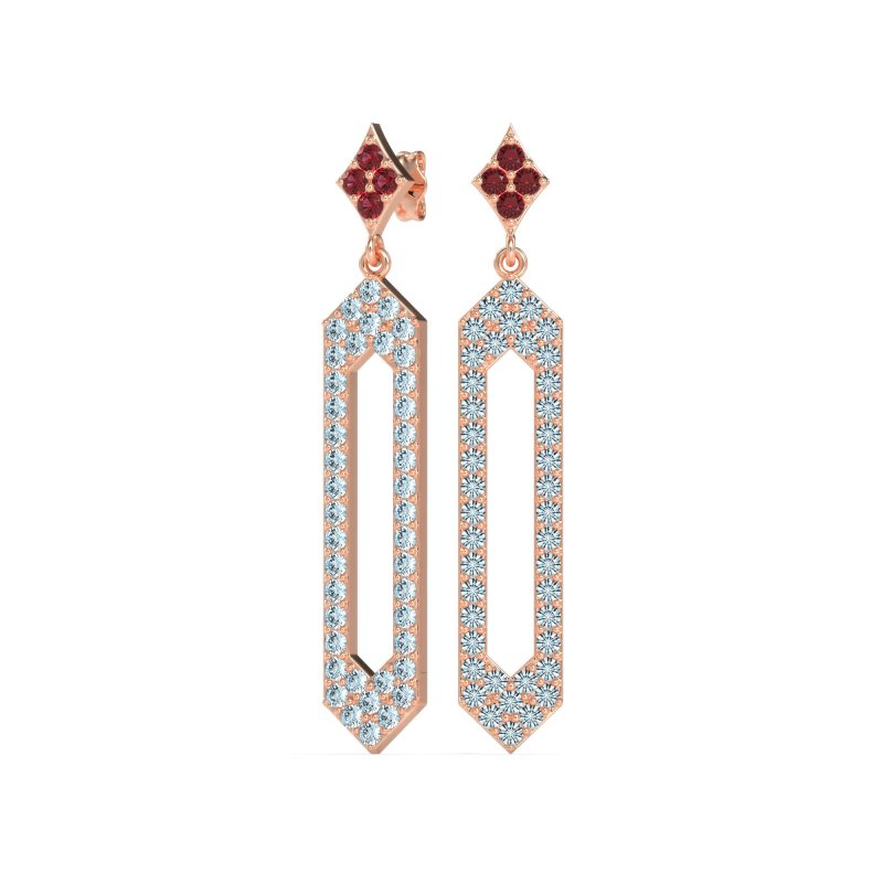 Paper Clip Dangling Drop Earrings