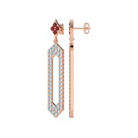 Paper Clip Dangling Drop Earrings