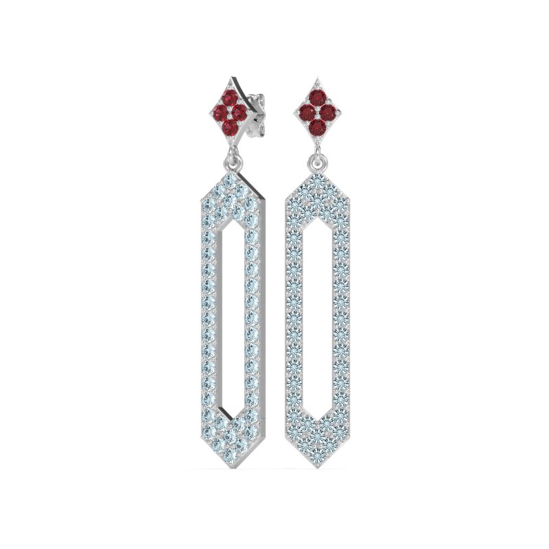 Paper Clip Dangling Drop Earrings