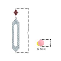 Paper Clip Dangling Drop Earrings