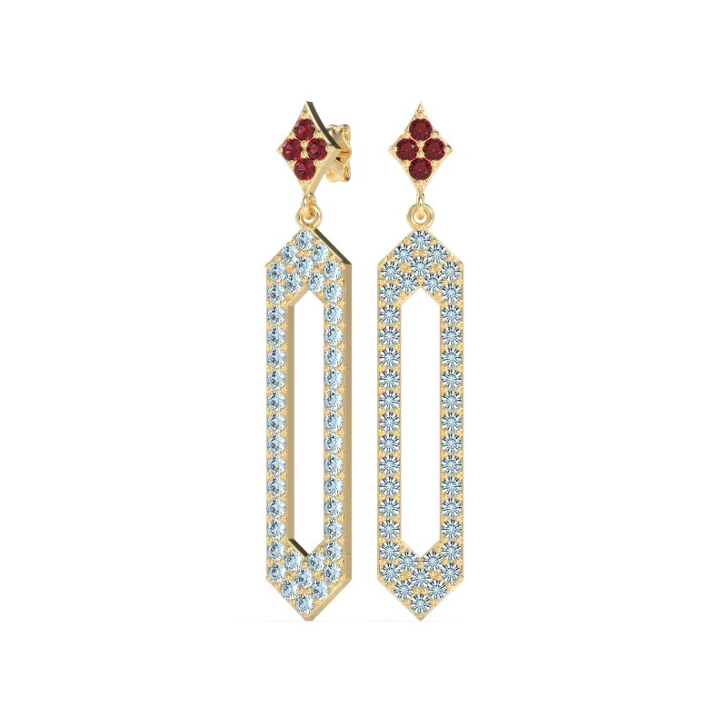 Paper Clip Dangling Drop Earrings