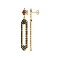 Paper Clip Dangling Drop Earrings
