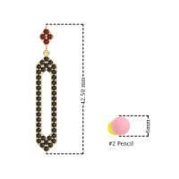 Paper Clip Dangling Drop Earrings