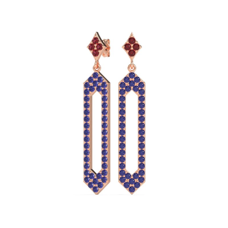 Paper Clip Dangling Drop Earrings