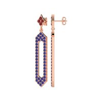 Paper Clip Dangling Drop Earrings