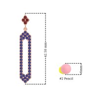 Paper Clip Dangling Drop Earrings
