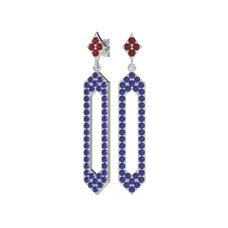 Paper Clip Dangling Drop Earrings
