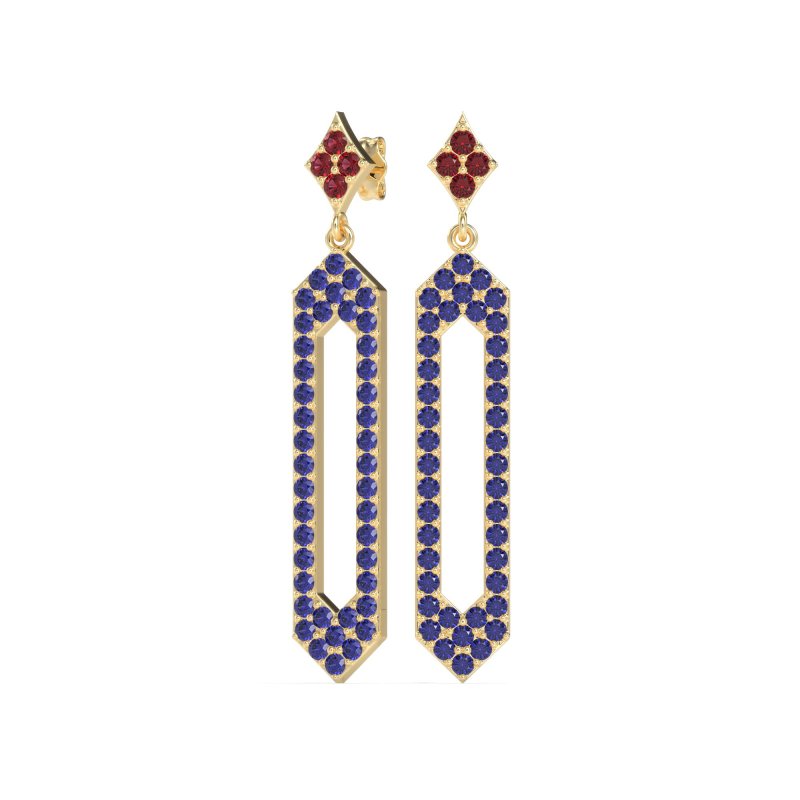 Paper Clip Dangling Drop Earrings