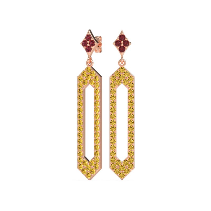 Paper Clip Dangling Drop Earrings