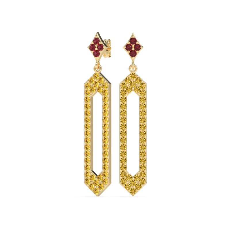 Paper Clip Dangling Drop Earrings