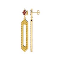 Paper Clip Dangling Drop Earrings