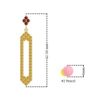 Paper Clip Dangling Drop Earrings