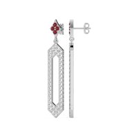 Paper Clip Dangling Drop Earrings