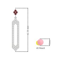 Paper Clip Dangling Drop Earrings