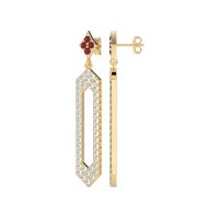 Paper Clip Dangling Drop Earrings