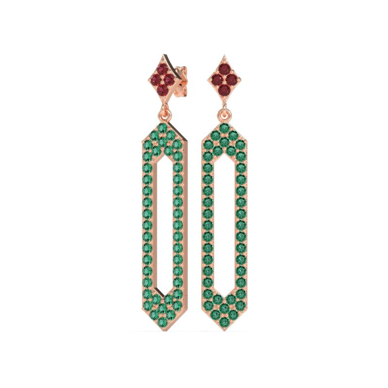 Paper Clip Dangling Drop Earrings