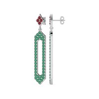 Paper Clip Dangling Drop Earrings