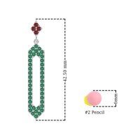 Paper Clip Dangling Drop Earrings