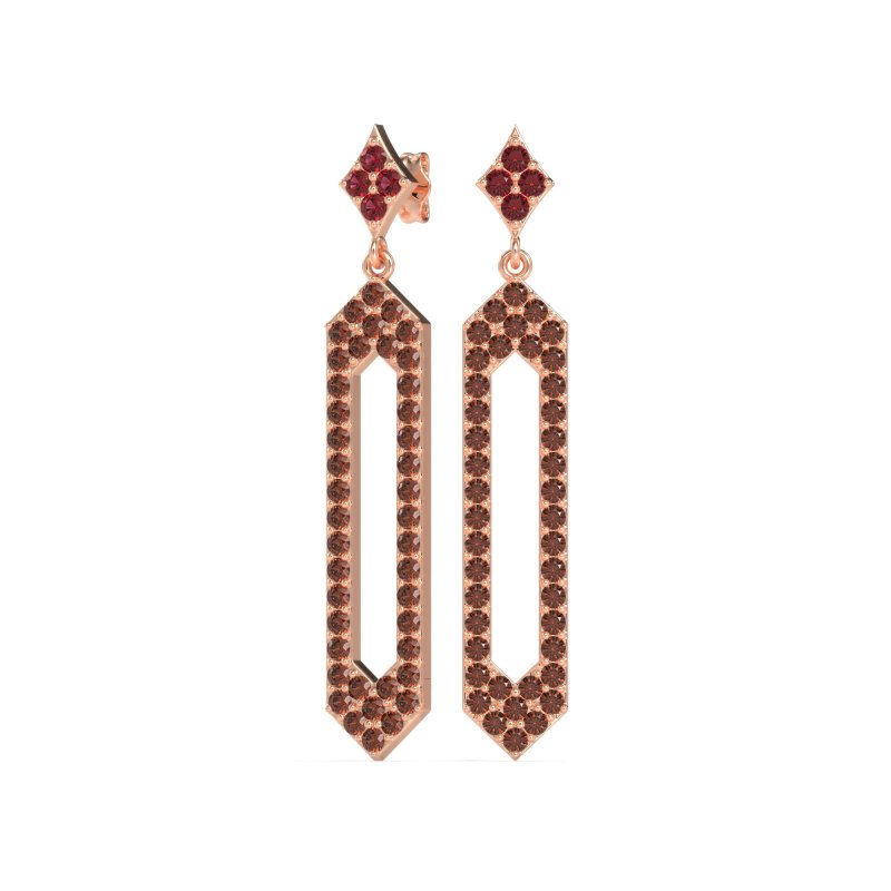 Paper Clip Dangling Drop Earrings