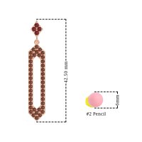 Paper Clip Dangling Drop Earrings