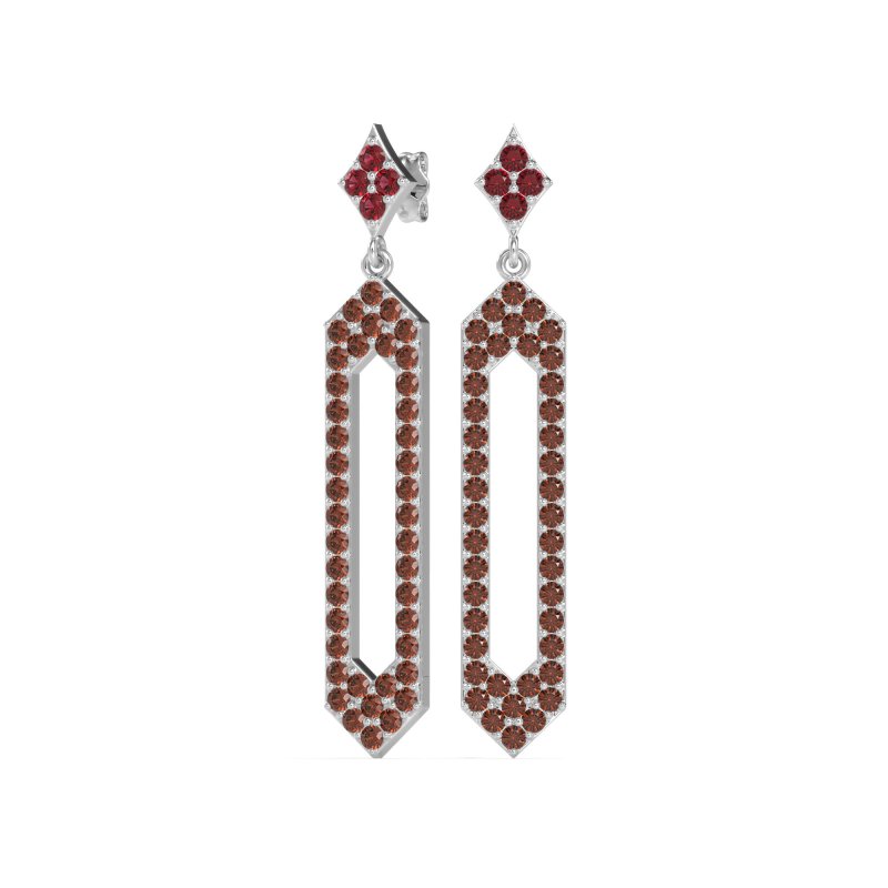 Paper Clip Dangling Drop Earrings