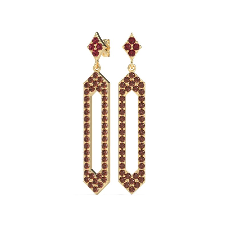 Paper Clip Dangling Drop Earrings