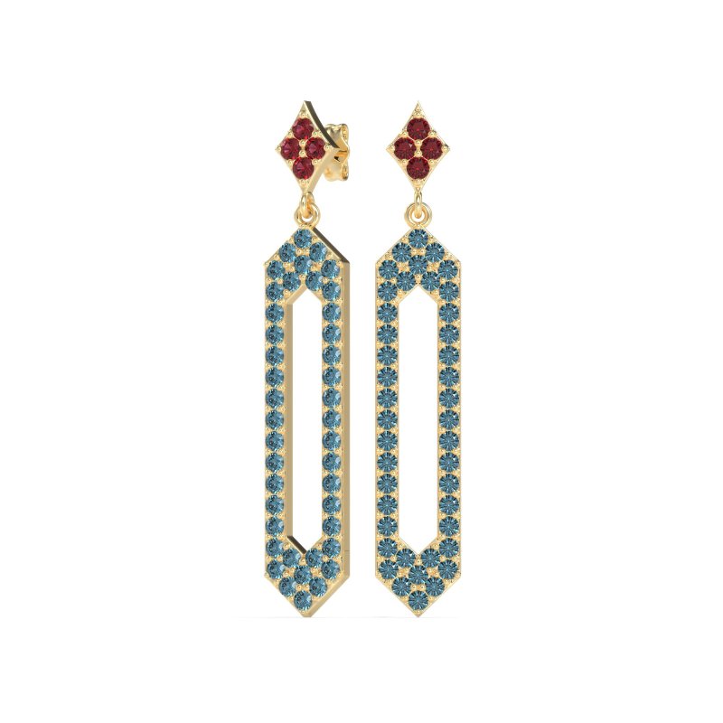 Paper Clip Dangling Drop Earrings