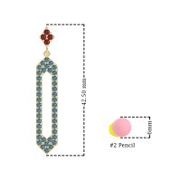 Paper Clip Dangling Drop Earrings
