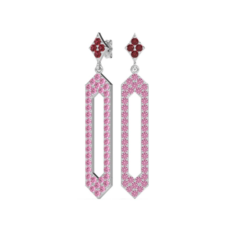 Paper Clip Dangling Drop Earrings