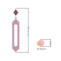 Paper Clip Dangling Drop Earrings
