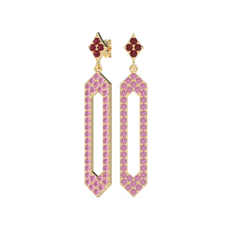 Paper Clip Dangling Drop Earrings