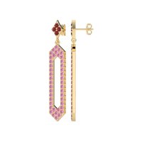 Paper Clip Dangling Drop Earrings