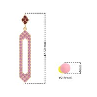 Paper Clip Dangling Drop Earrings