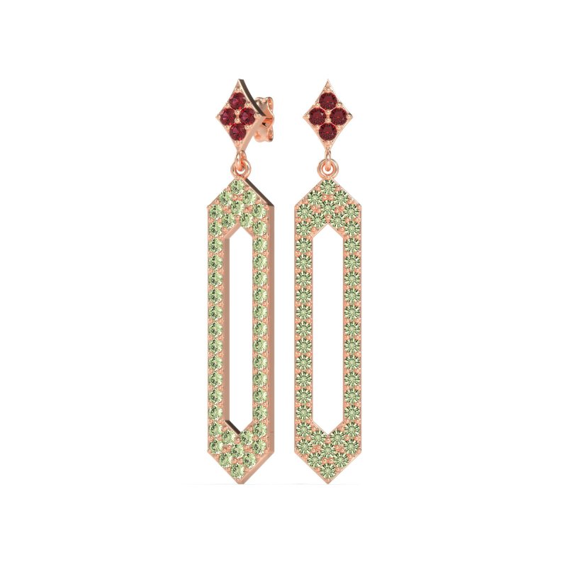 Paper Clip Dangling Drop Earrings