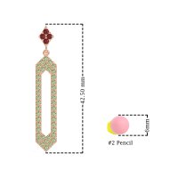 Paper Clip Dangling Drop Earrings