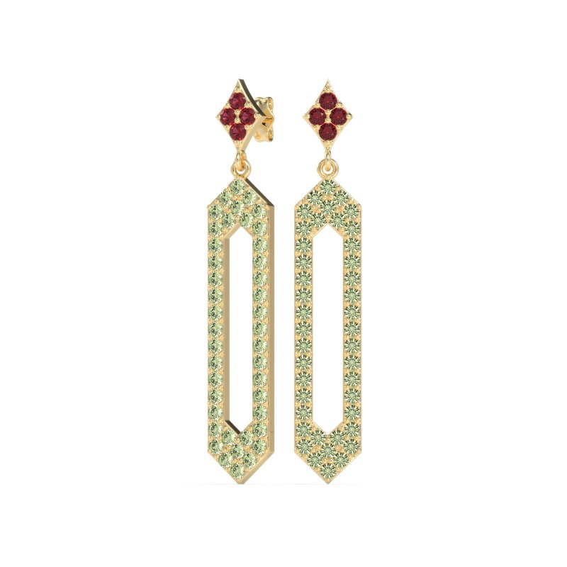 Paper Clip Dangling Drop Earrings