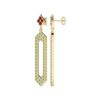 Paper Clip Dangling Drop Earrings