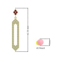 Paper Clip Dangling Drop Earrings
