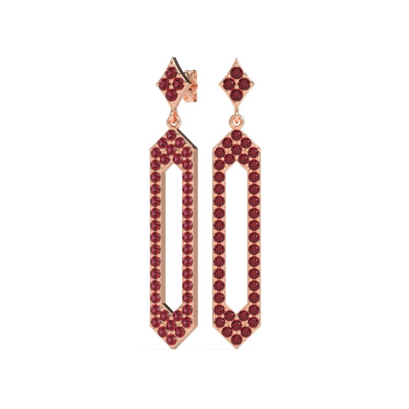 Paper Clip Dangling Drop Earrings